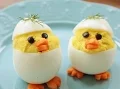 Easter chick devilled eggs recipe