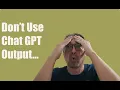 Chat GPT Can Be Detected - Proof