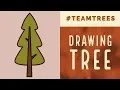 How to Draw Tree Coloring Page for Kids - Type 3