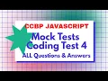 Mock Tests Coding Test 4 - Answers JavaScript NxtWave CCBP 4 0