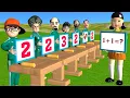 Squid Game vs Scary Teacher 3D Become Math Genius 5 Times Challenge Nick and Tani vs Miss T Winner