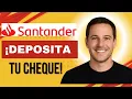 How to Deposit a Check at a Santander ATM - Step by Step