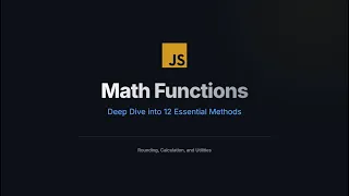 04 Javascript Math Functions