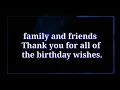 Best Thank You Replies to Birt ay Wishes In English language
