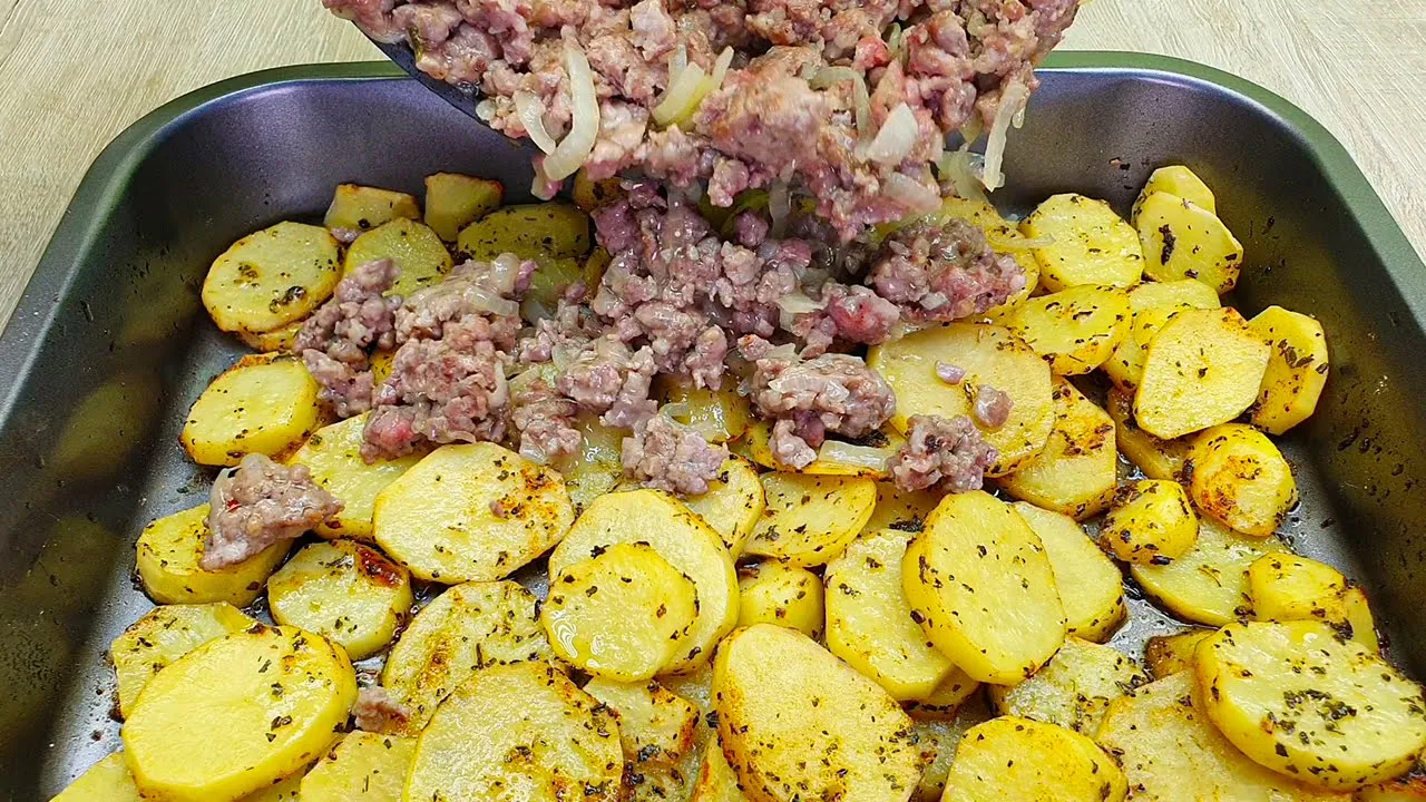 Spaghetti mit Hackfleisch in einer Pfanne in 20 Minuten + Bonus Video, Knoblauch Pilze #129