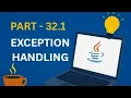Exception Handling in Java Part 32 1 Try Catch Finally