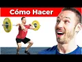 Como hacer Power Clean del levantador de pesas olimpico Darren Barnes