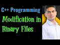 Modification and Deletion in binary file in C
