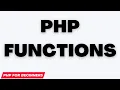 PHP Functions php functions with arguments php tutorial for beginners