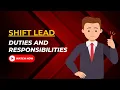 Shift Lead Duties And Responsibilities