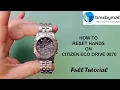 How To Set The TIME DATE On A Citizen ECO Drive 0870 - Step by Step Guide