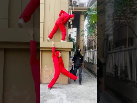 Money Heist vs Police 376 #moneyheist #parkour #police #escape #shorts #goguys #escape #funny