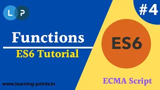 Functions concept in ECMA script Set default parameter in ES ES6 full tutorial Learning Points