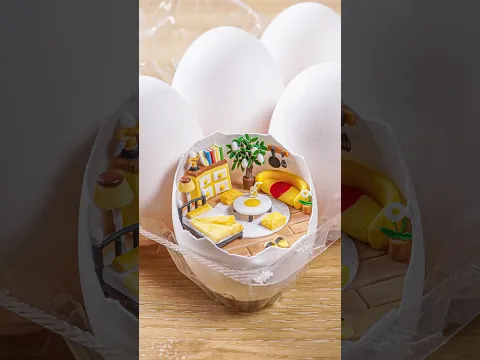 I Made a Tiny Room Inside an Egg with Clay