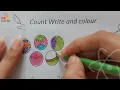 Coloring page Worksheet What comes after before Count write color worksheet kids education