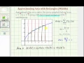 Ex Approximate the Area Under a Curve Using Rectangles Midpoint Using Graph