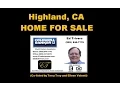 Immaculate Highland CA Home For Sale