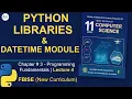 Python Libraries DateTime Module - Class 11 FBISE 2025 Complete Installation Guide Urdu
