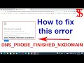 How to fix DNS - PROBE