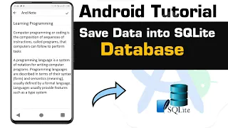 How to insert data into SQLite database in android studio