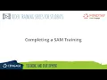 SAM App Completing a SAM Training