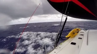Sailing squalls with the asymetric sail