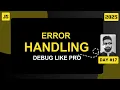 Error Handling in JavaScript Day Master Debugging JS Simplified 2025