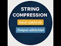 String Compression Algorithm in JavaScript Most Asked Interview Question 2025