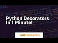 Python decorators in 1 minute