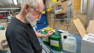 Preparing for installing the longitudinal sides in bedroom and dining room. New NM epoxy.