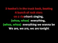 Billy Currington - We Are Tonight KARAOKE