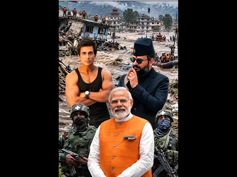 नेपाल को मदद करने पहुंचे भारत और सोनू सूद #nepalflood #sonusood #shortvideo
