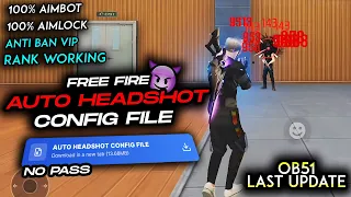 Free Fire Auto Headshot Config File Macro Aimbot No Recoil Regedit Antiban VIP Script 