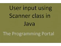Java Program for User Input