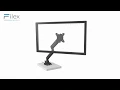 Filex - Swing Enkel Monitorarm (0-8 kg) - Zwart