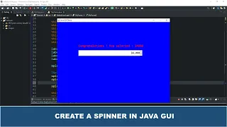 Java GUI Tutorial - Create a Spinner Using JSpinner Class In Java GUI Swing