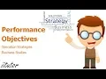 The Performance Objectives in a Business Explained