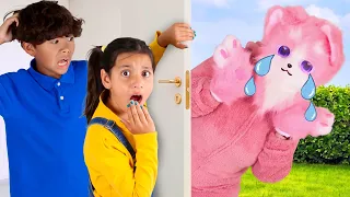 ¡Niñeras Extrañas! Wendy, Ellie y Ben buscan nueva niñera 👧👦
