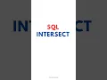 SQL INTERSECT Find Common Rows Easily