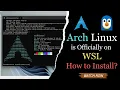 Arch Linux is ly on WSL Windows Subsystem for Linux How to Install