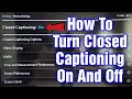 Xfinity X1 TV Box - How To Turn Closed Captioning On Off