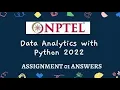 NPTEL Data Analytics with Python Quiz Week 1 Assignment - 1 Solution 2022