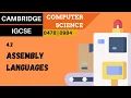 52 CAMBRIDGE IGCSE 0478-0984 4 2 Assembly language