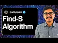 Machine Learning Find-S Algorithm