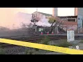 Former paper company site in Hamilton knocked down after fire