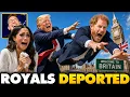 Trump CURSE Prince Harry Meghan Markle Are BROKE Flee USA for U K Permanently Never Returning