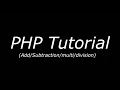 Example 1 PHP Addition Division