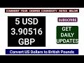 Rate GBP to USD