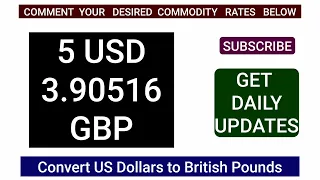 Rate GBP to USD