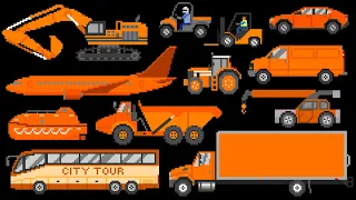 Orange Vehicles - The Kids' Picture Show